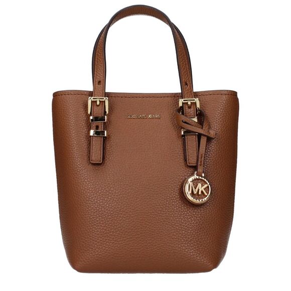Michael Kors Brown Leather Women's Handbags - Picture 1 of 3